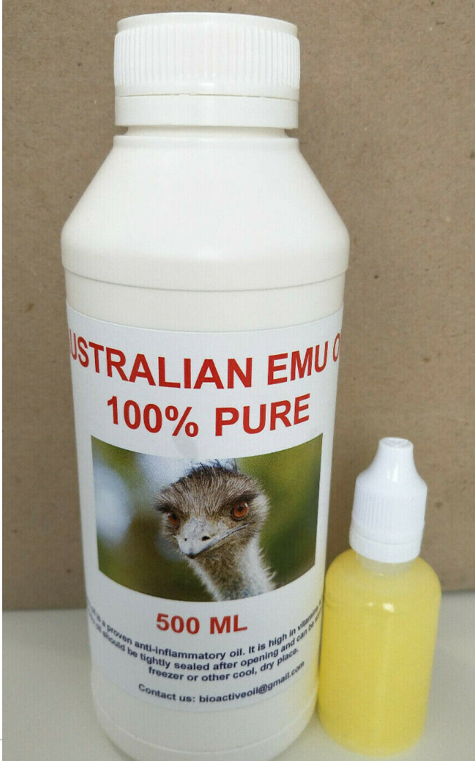 500ML Australian Emu Oil - 100% Pure (Get 30ML Oil free in a dropper bottle)